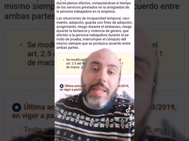 baja médica en periodo de prueba