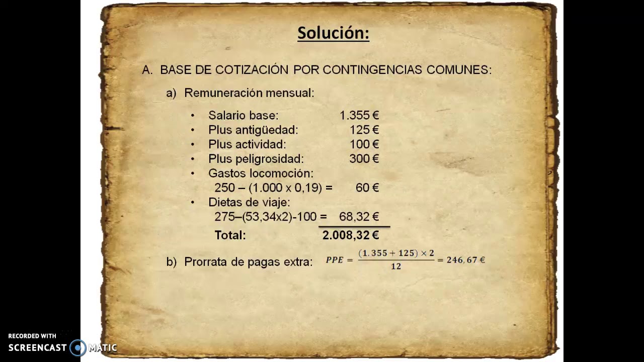 como calcular la base de cotización por contingencias comunes