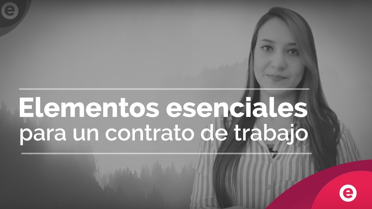 elemento de un contrato de trabajo
