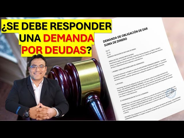 que pasa si me demandan y no tengo como pagar