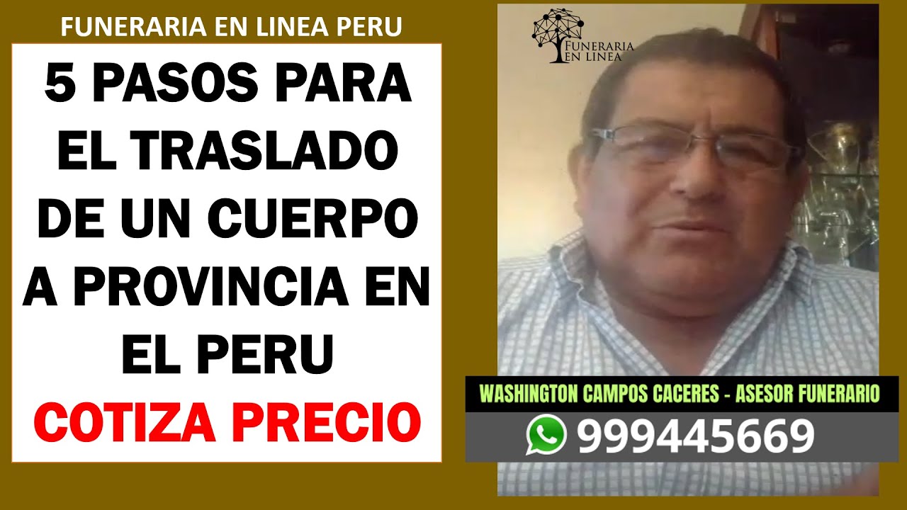 traslado de cadáveres de una comunidad a otra