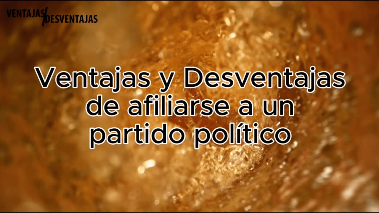 consecuencias de afiliarse a un partido político
