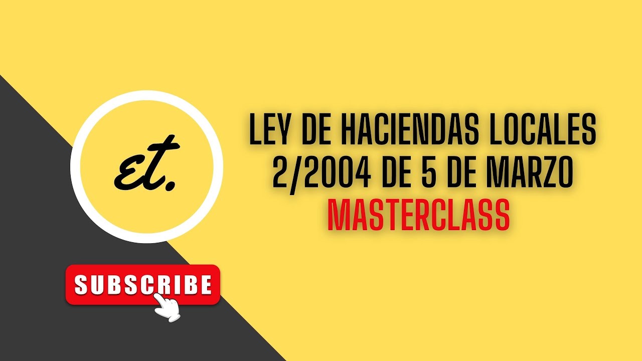 ley reguladora de las haciendas locales.