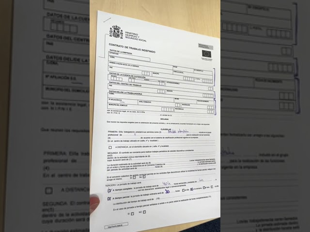 modelo precontrato de trabajo para extranjeros