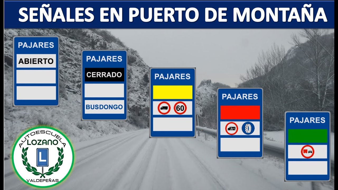 transitabilidad en tramo o puerto de montaña